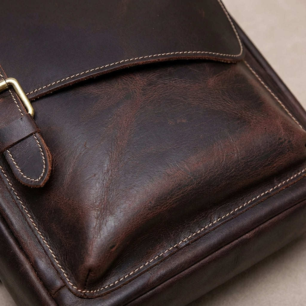 Vintage Volnerf Leren Schoudertas - Leatherlyft