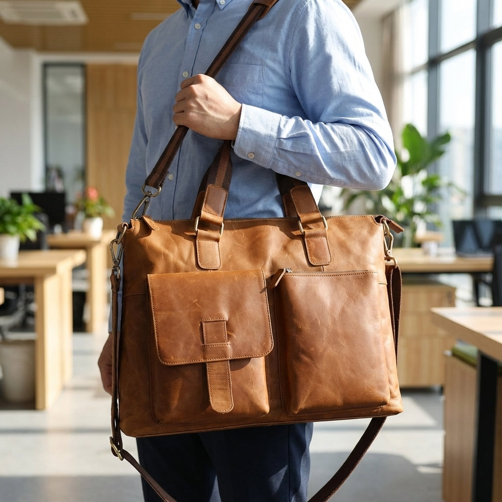 Vintage Zakelijke Laptoptas - VintagePack
