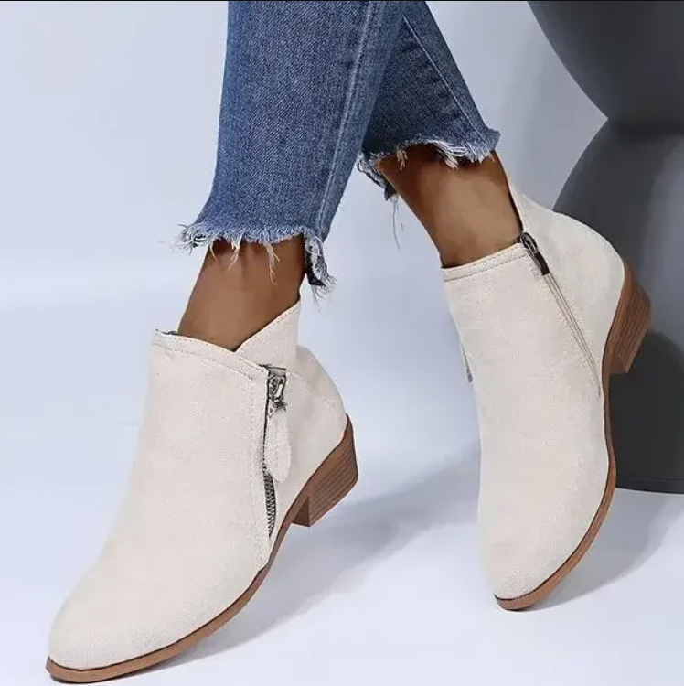 Autumn Ladies' Leather Ankle Boots – Saphira