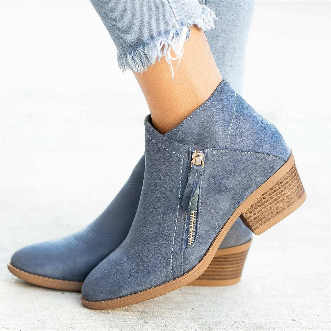 Autumn Ladies' Leather Ankle Boots – Saphira