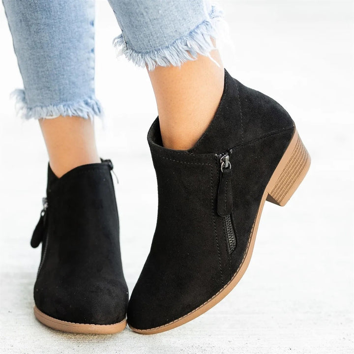 Autumn Ladies' Leather Ankle Boots – Saphira