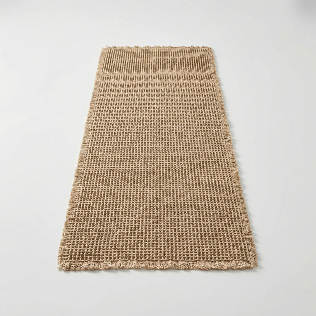 Waffle Textured Bath Runner - Texturra