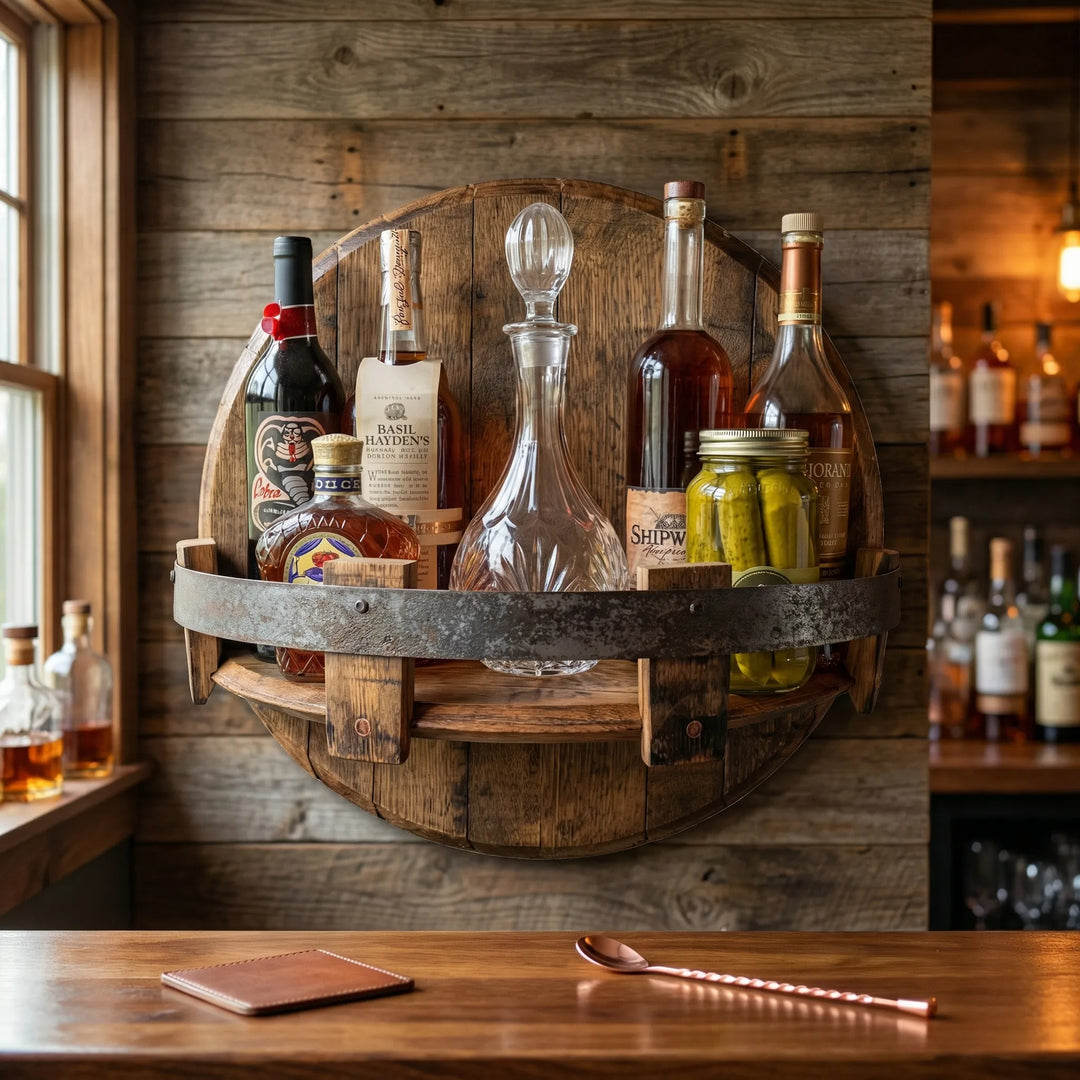 Wall Mounted Beverage Shelf - HeritageHue