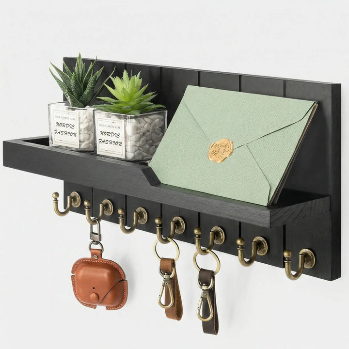 Wandgemonteerd Sleutelbord Met Plank - WallNest