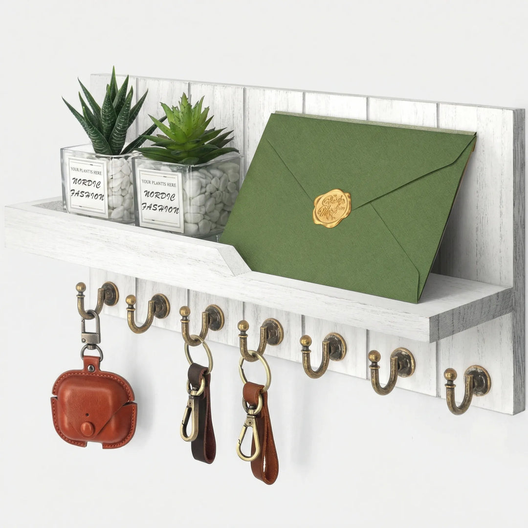 Wandgemonteerd Sleutelbord Met Plank - WallNest