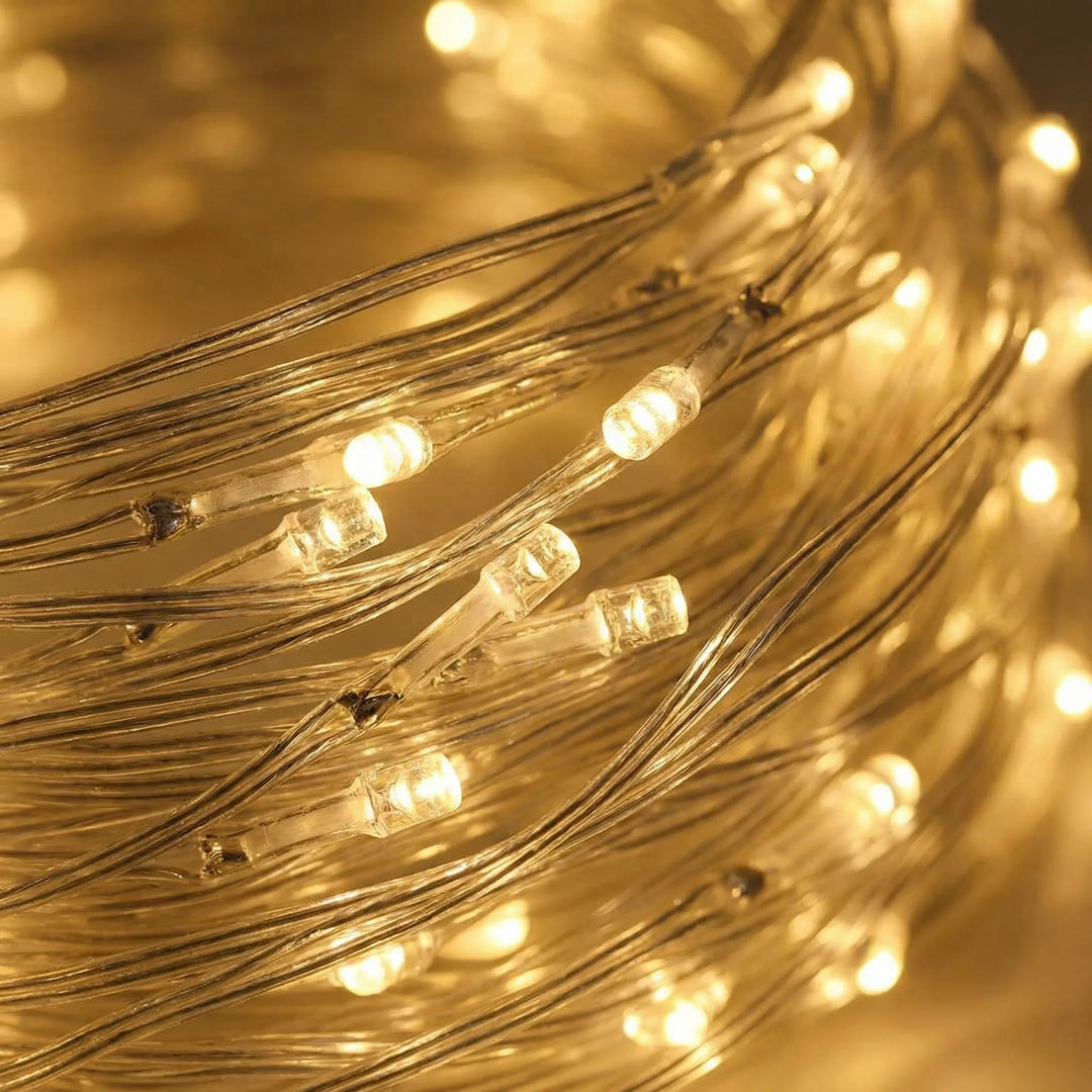 Warm Wit LED-Lichtgordijn Voor Binnen En Buiten - Glowdrop