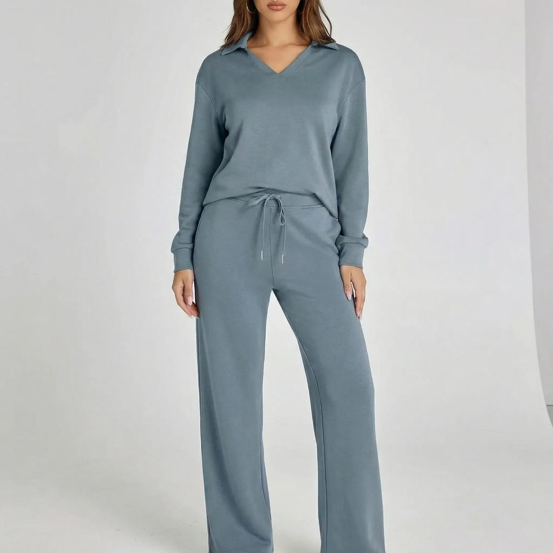 Weites Loungewear-Set Mit Weitem Bein - Joleen