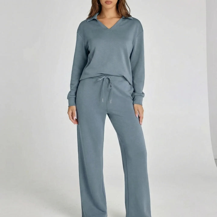 Weites Loungewear-Set Mit Weitem Bein - Joleen