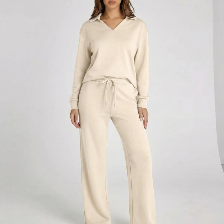 Weites Loungewear-Set Mit Weitem Bein - Joleen