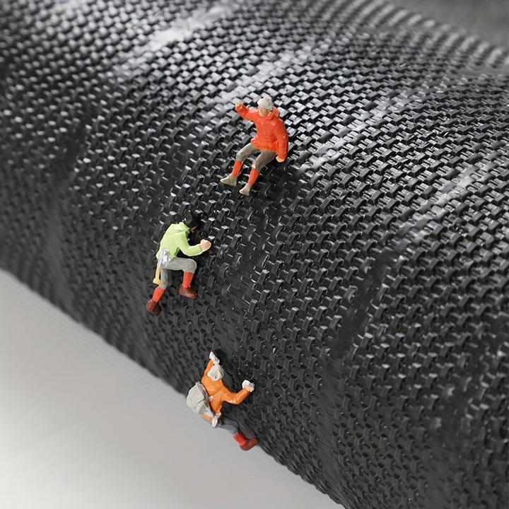 Woven underside of the rolled mat detail with a non-slip base.