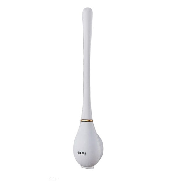 Silicone toilet brush with wall holder & drip tray – Clevora