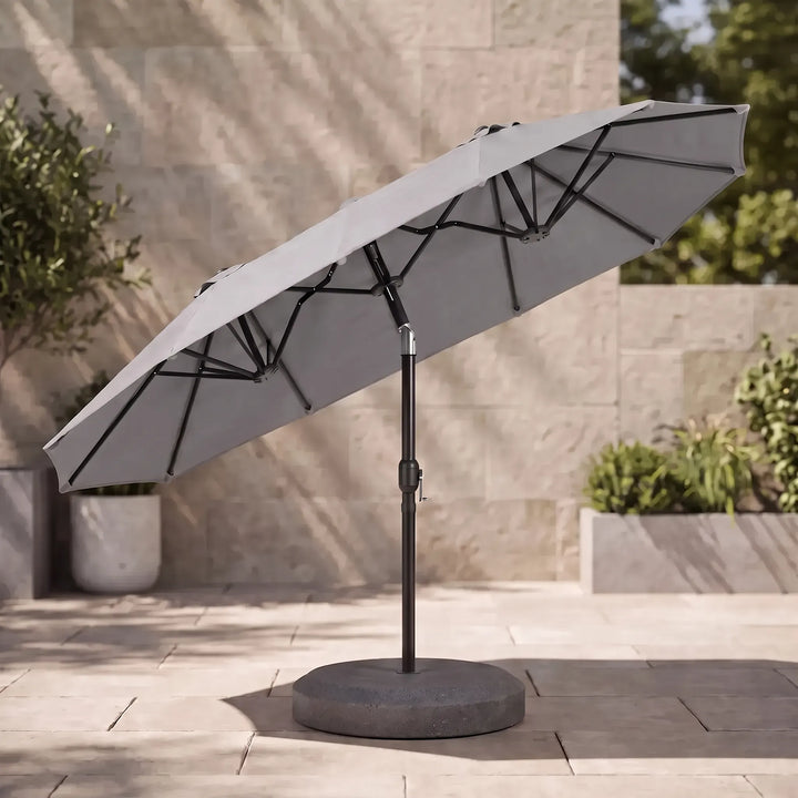 Wide Double-Sided Patio Umbrella - Vianora