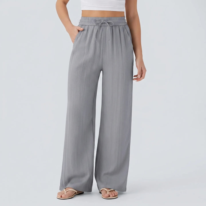 Wide Leg Casual Trousers - Peggy