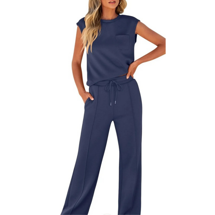 Wide Leg Loungewear Set - Sheri