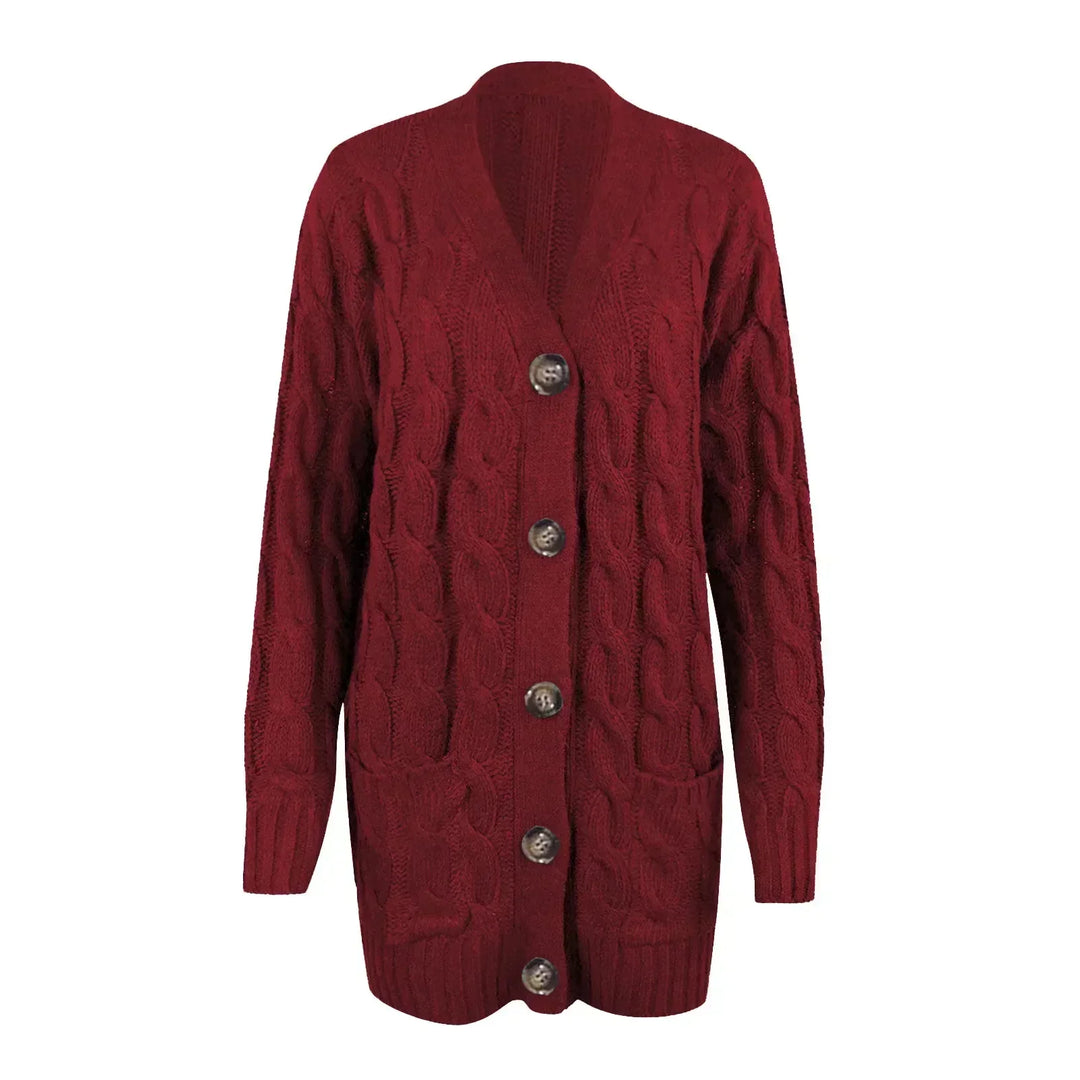 Knitted Women's Cardigan with Buttons – Noor