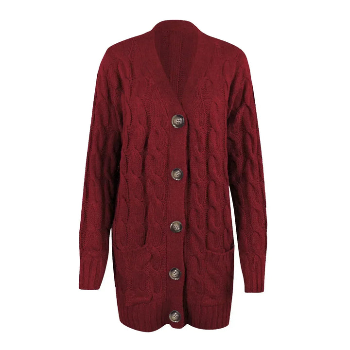 Knitted Women's Cardigan with Buttons – Noor
