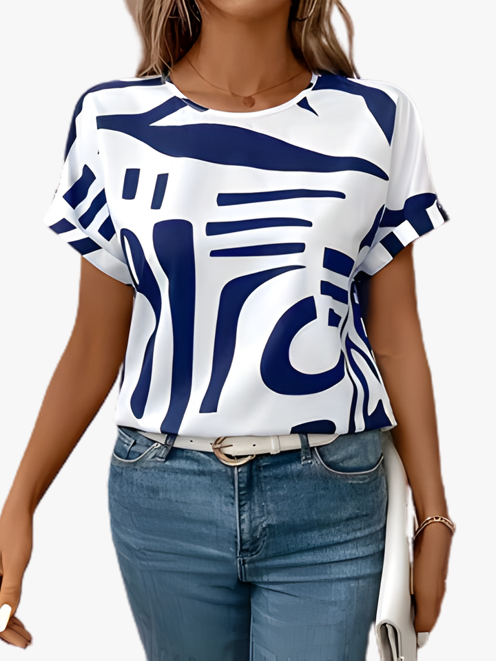 Women's Short Sleeve Printed T-Shirt - Moria