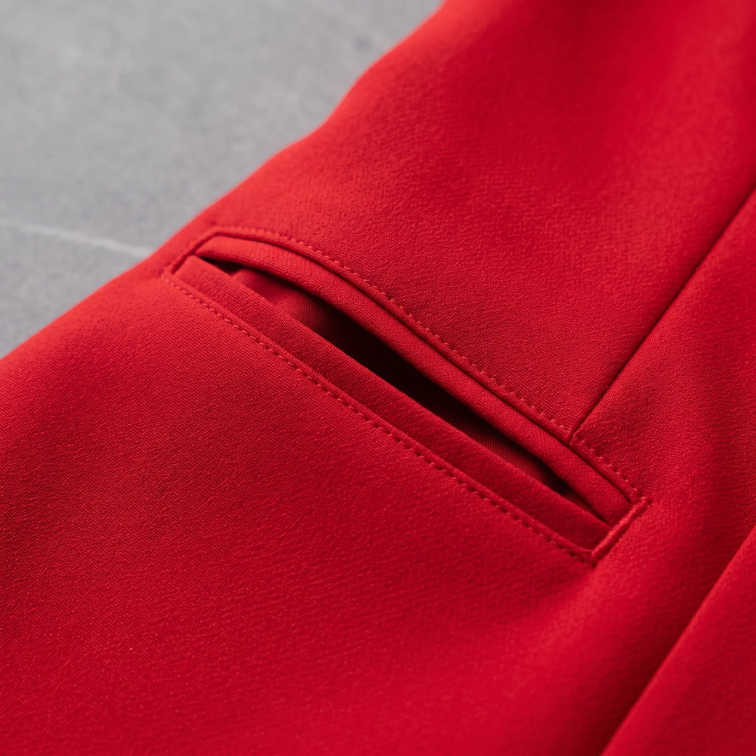 Womens Wide Leg Pant Suit -  Lauren