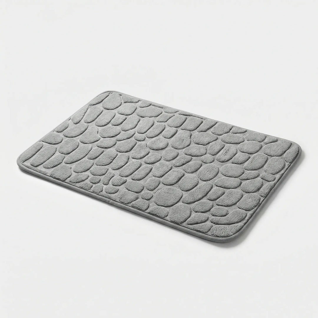 Zachte Antislip Badmat Met Keienpatroon - Drystone