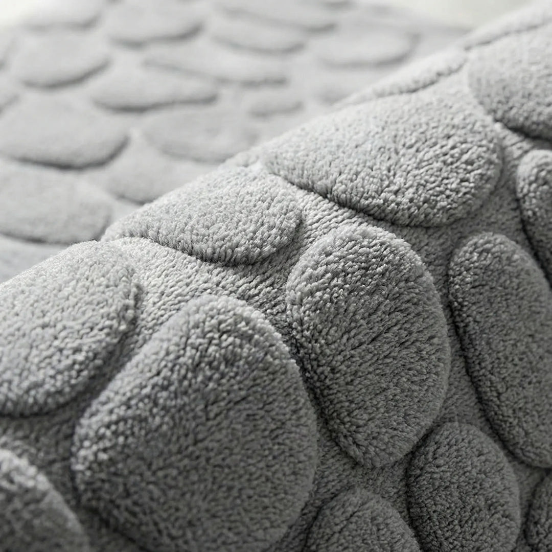Zachte Antislip Badmat Met Keienpatroon - Drystone