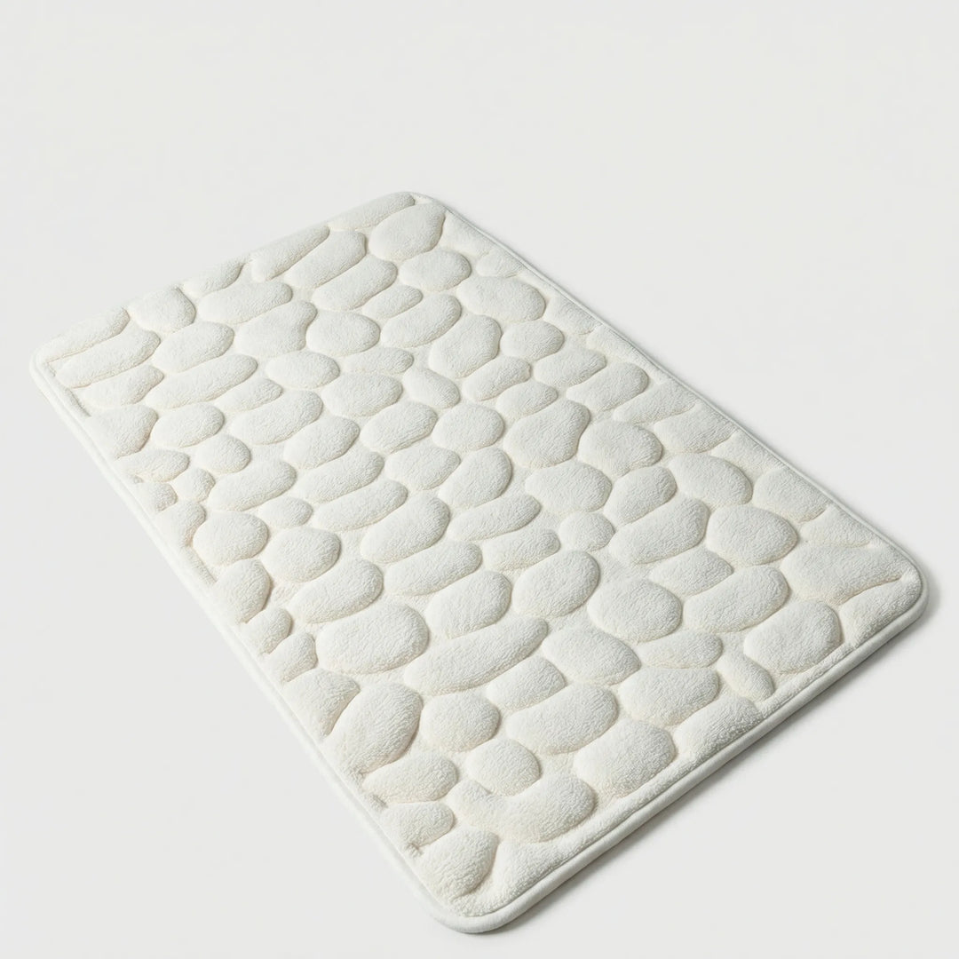 Zachte Antislip Badmat Met Keienpatroon - Drystone