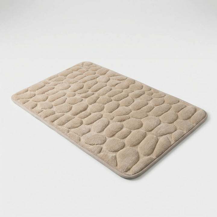 Zachte Antislip Badmat Met Keienpatroon - Drystone