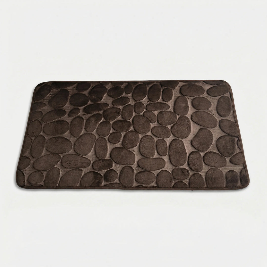Zachte Antislip Badmat Met Keienpatroon - Drystone