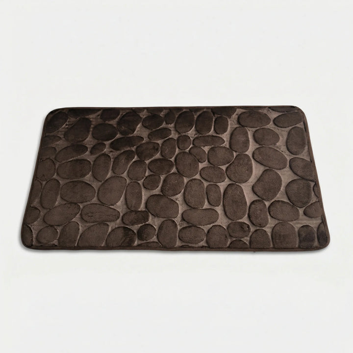 Zachte Antislip Badmat Met Keienpatroon - Drystone