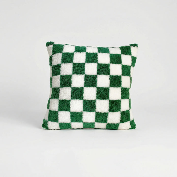 Zachte Kussenhoes Met Dambordpatroon - Squarelo