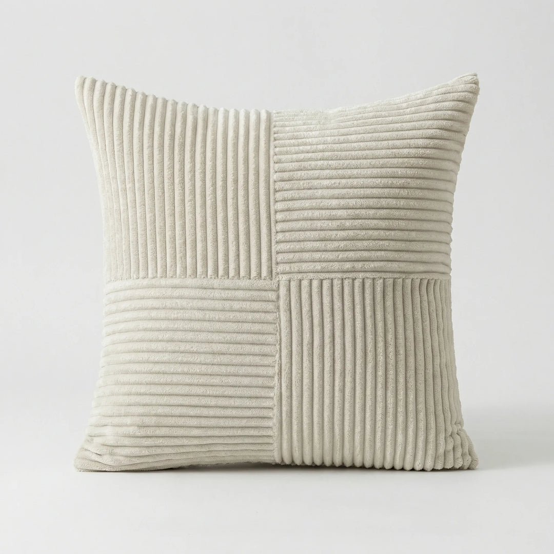 Zachte Kussenhoes Met Ribbelmotief - Cordivo