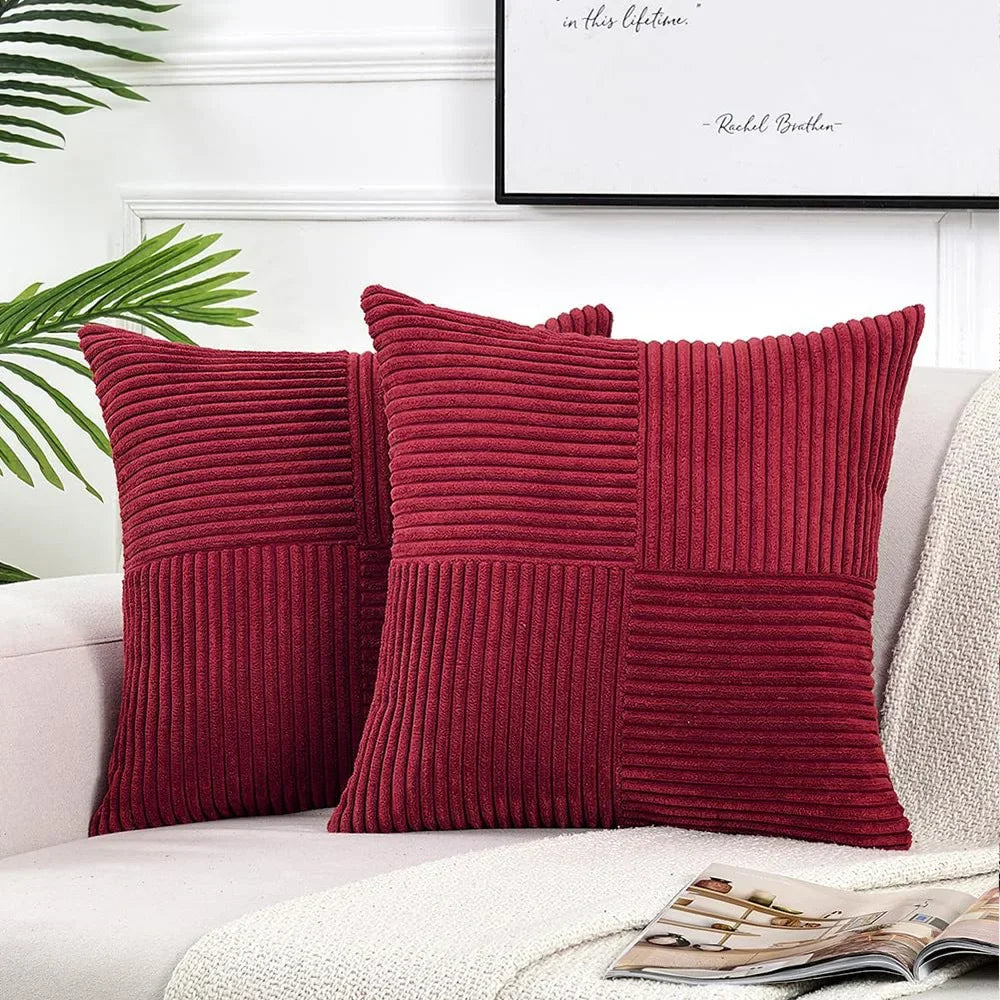 Zachte Kussenhoes Met Ribbelmotief - Cordivo