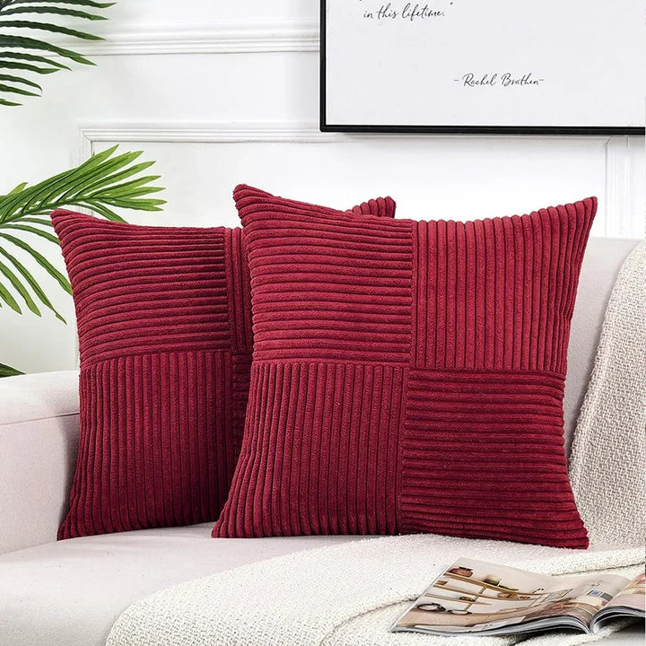 Zachte Kussenhoes Met Ribbelmotief - Cordivo