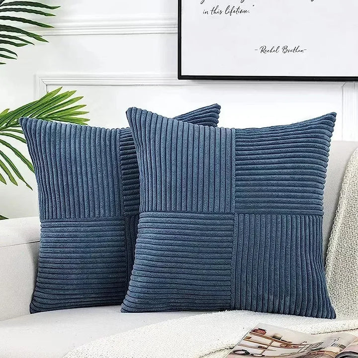 Zachte Kussenhoes Met Ribbelmotief - Cordivo