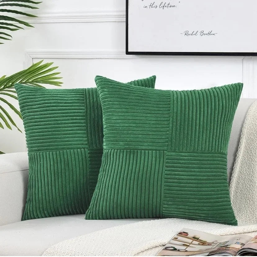 Zachte Kussenhoes Met Ribbelmotief - Cordivo