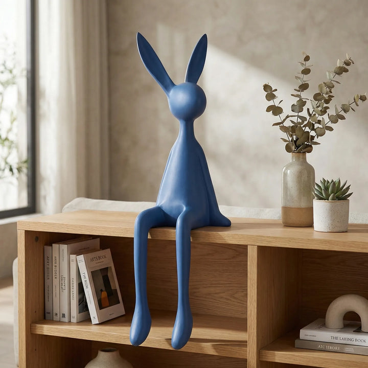 Zittend Konijnfiguur In Minimalistisch Ontwerp - Lapelo