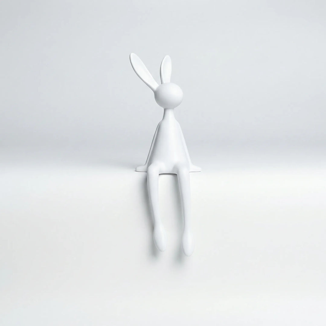 Zittend Konijnfiguur In Minimalistisch Ontwerp - Lapelo