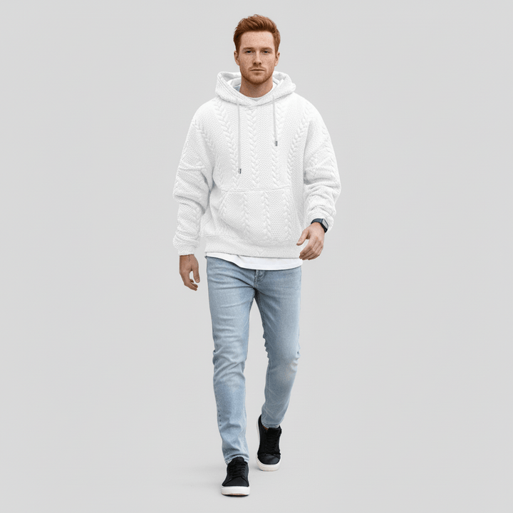 Zopfmuster-Pullover Mit Kapuze - Carlos