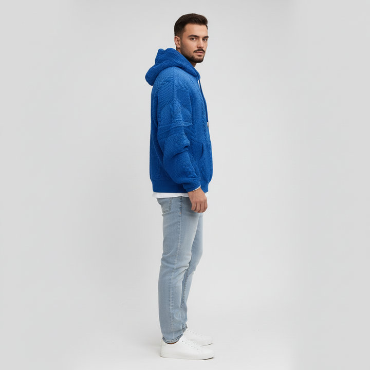 Zopfmuster-Pullover Mit Kapuze - Carlos