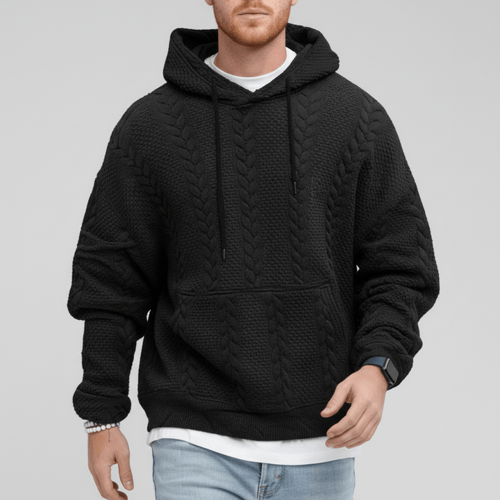 Zopfmuster-Pullover Mit Kapuze - Carlos