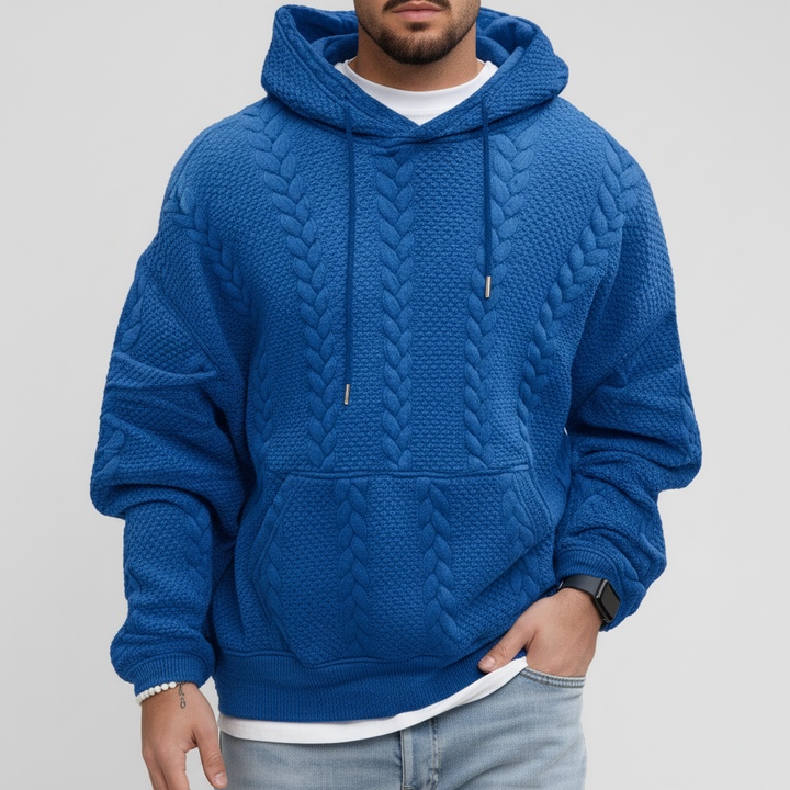 Zopfmuster-Pullover Mit Kapuze - Carlos