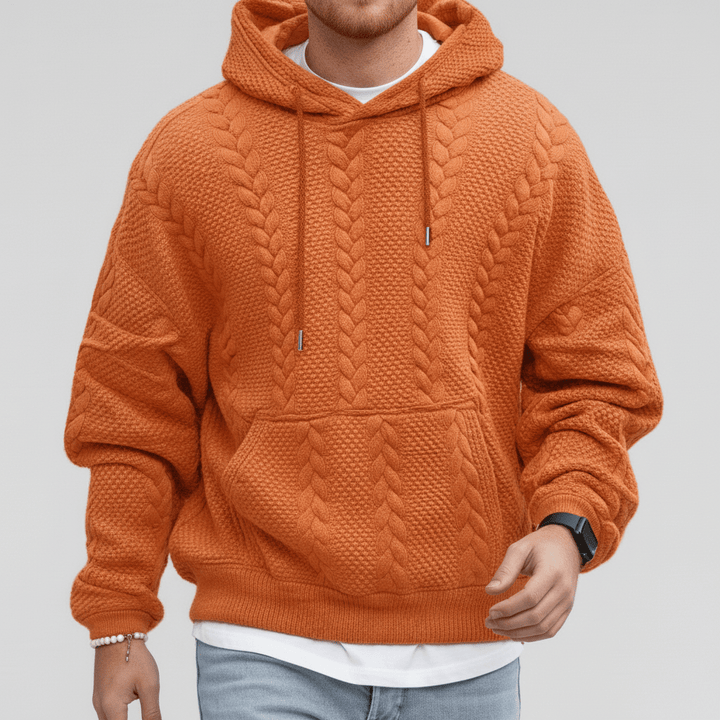 Zopfmuster-Pullover Mit Kapuze - Carlos