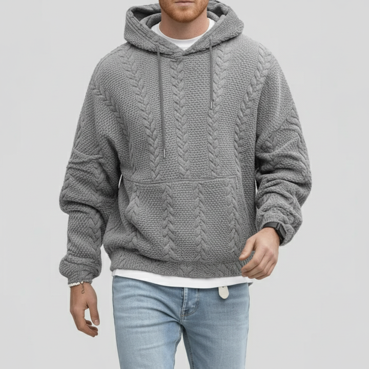 Zopfmuster-Pullover Mit Kapuze - Carlos