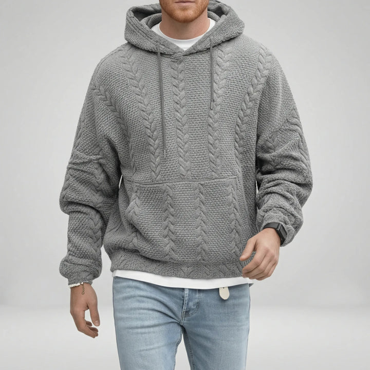 Zopfmuster-Pullover Mit Kapuze - Carlos