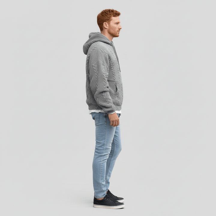 Zopfmuster-Pullover Mit Kapuze - Carlos