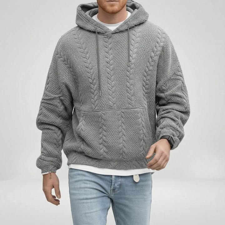 Zopfmuster-Pullover Mit Kapuze - Carlos