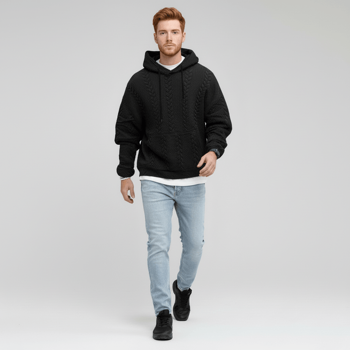 Zopfmuster-Pullover Mit Kapuze - Carlos