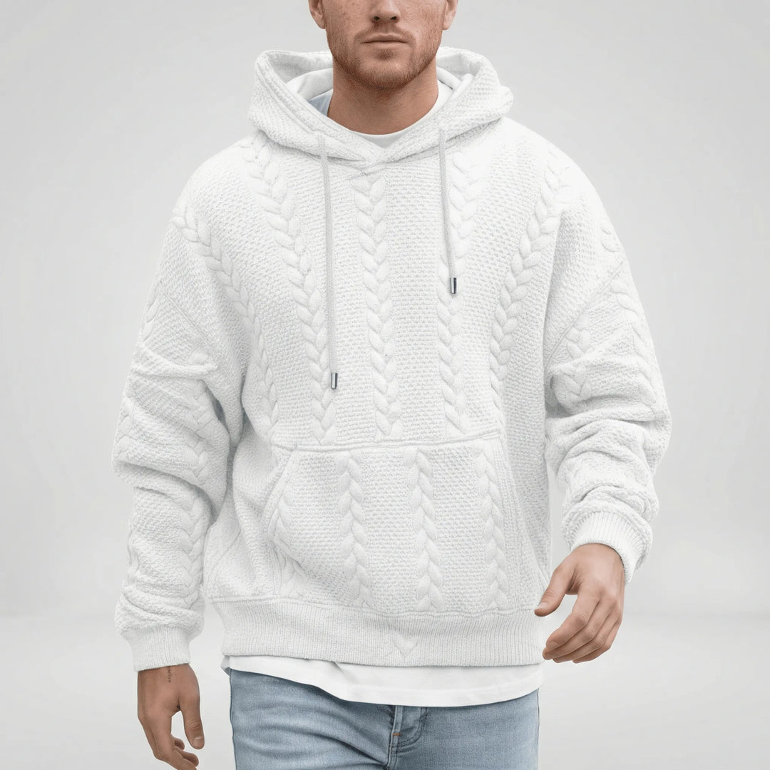 Zopfmuster-Pullover Mit Kapuze - Carlos