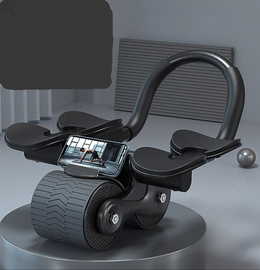 Abdominal trainer - CoreRoller Max-Black-Nora Luxe