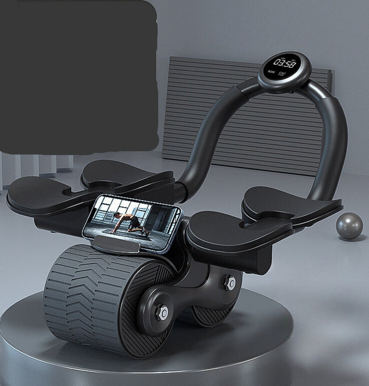 Abdominal trainer - CoreRoller Max-Black with Timer-Nora Luxe