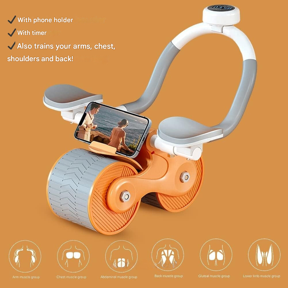 Abdominal Trainer - CoreRoller Pro-Orange-Without Timer-Nora Luxe